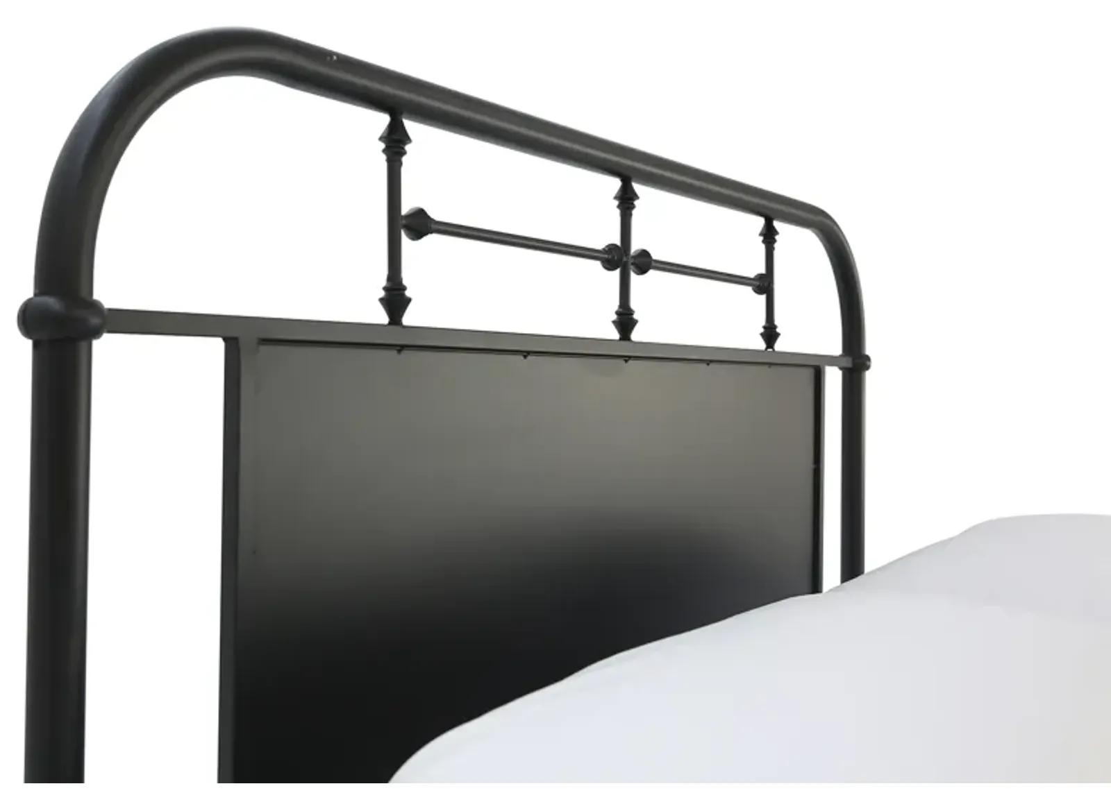 JOLENE VINTAGE BLACK QUEEN HEADBOARD