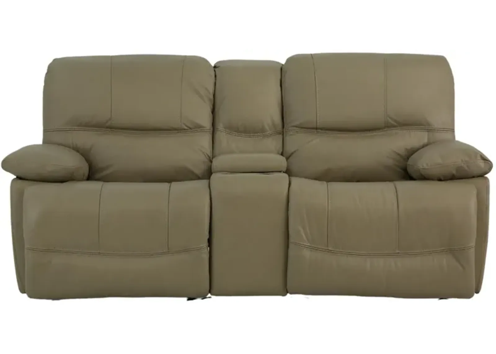 ODESSA TAUPE LEATHER 1P POWER ZERO GRAVITY RECLINING LOVESEAT WITH CONSOLE