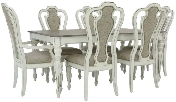 MAGNOLIA MANOR 7 PIECE DINING SET WITH LEAF