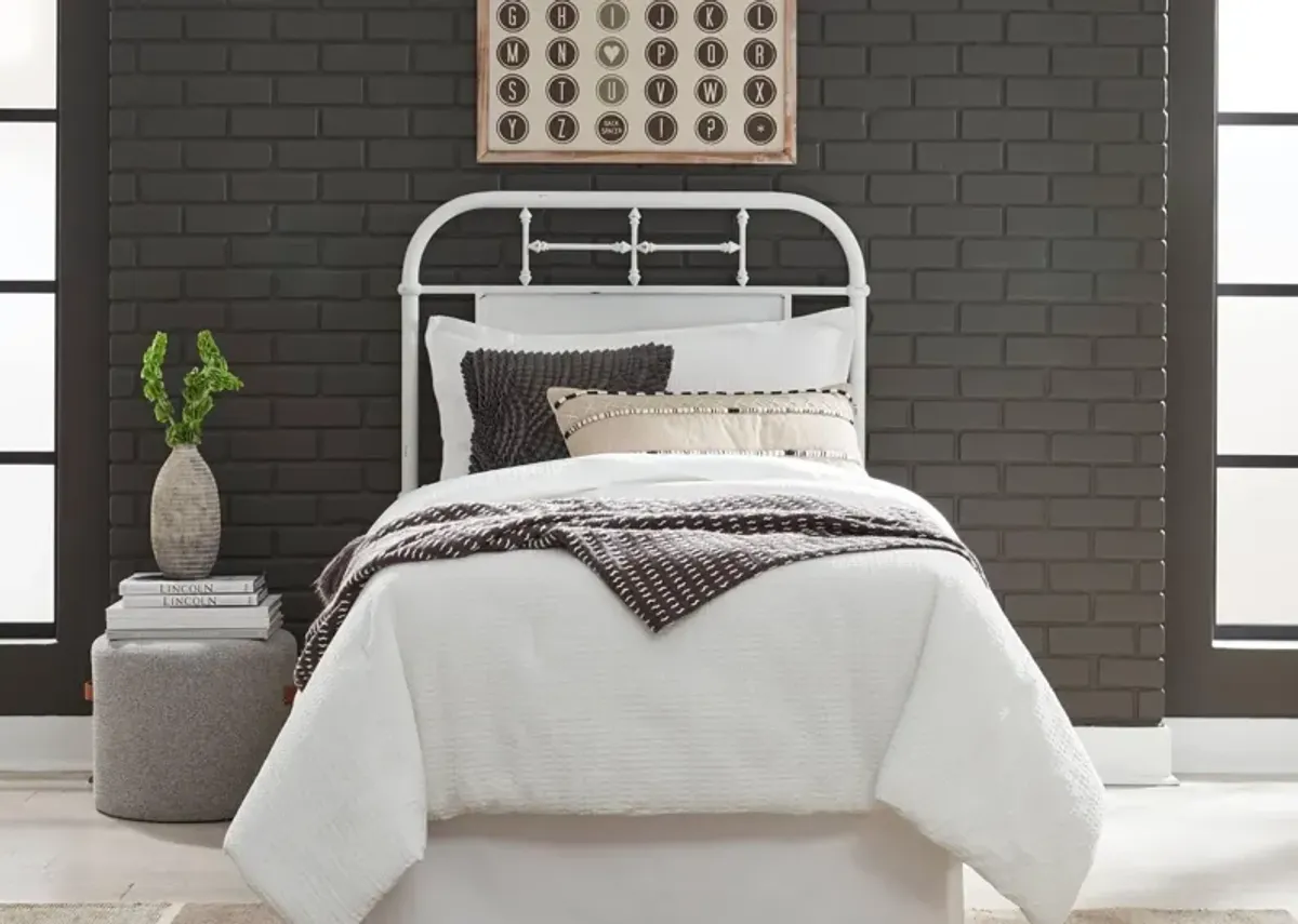 JOLENE ANTIQUE WHITE TWIN HEADBOARD