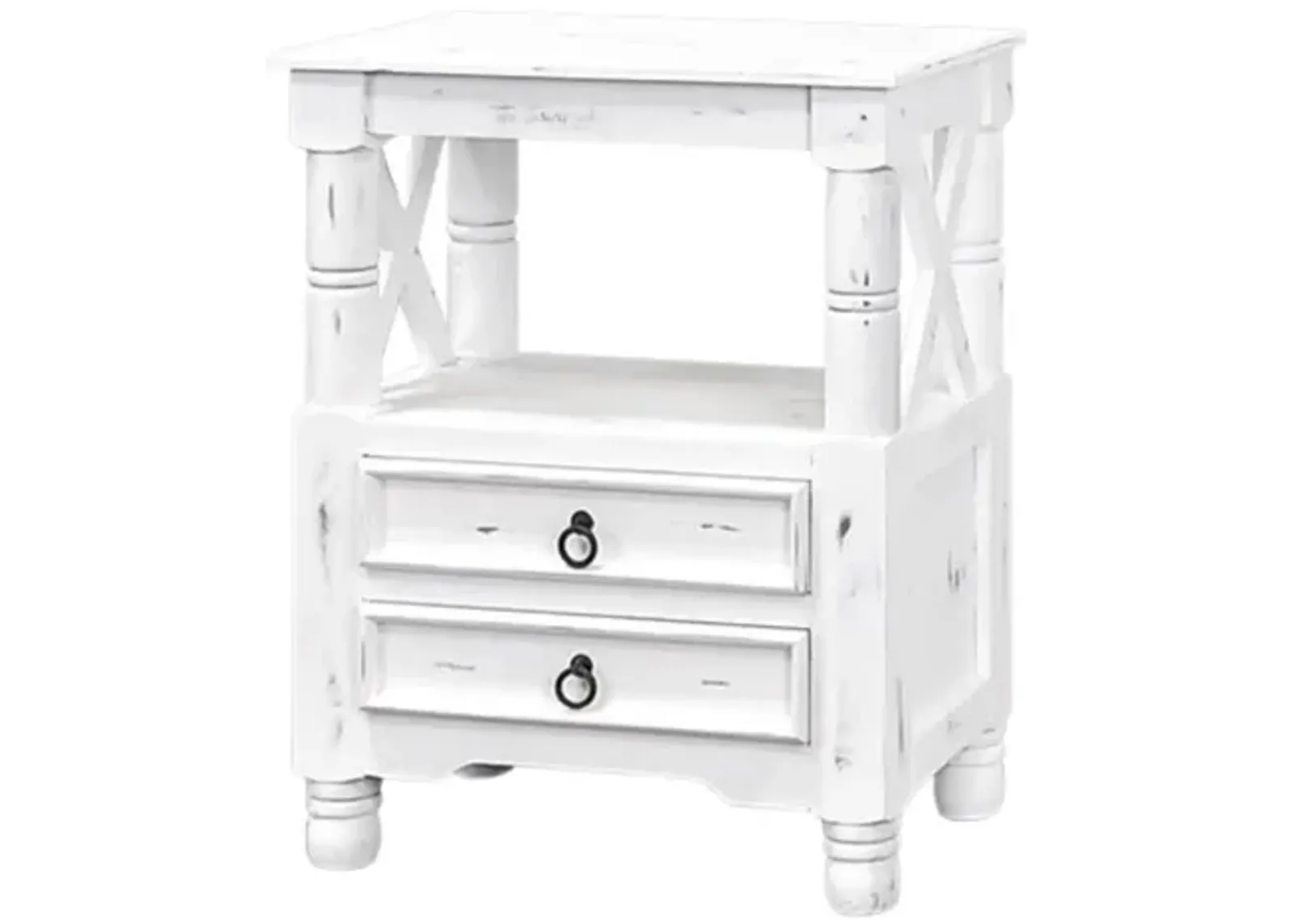 WAVERLY WHITE ACCENT TABLE