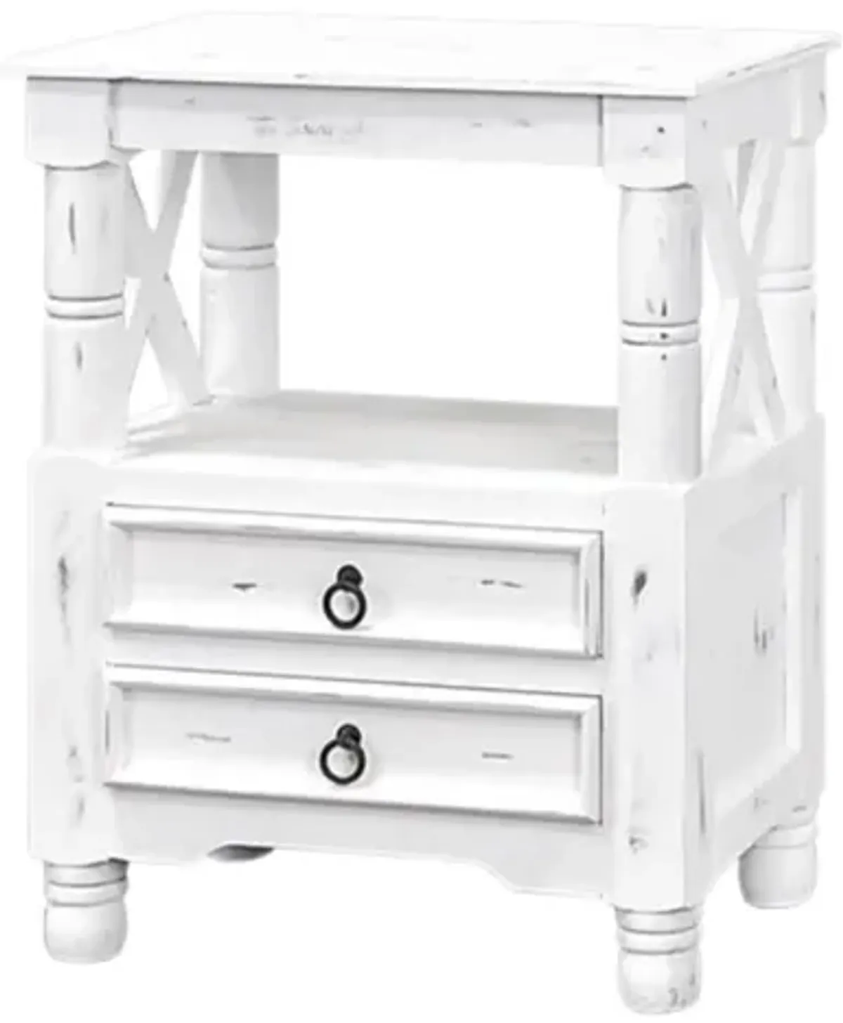 WAVERLY WHITE ACCENT TABLE