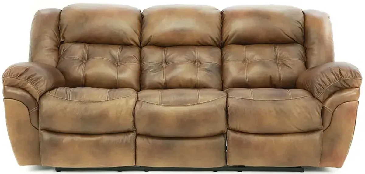 HUDSON SADDLE LEATHER 1P POWER SOFA