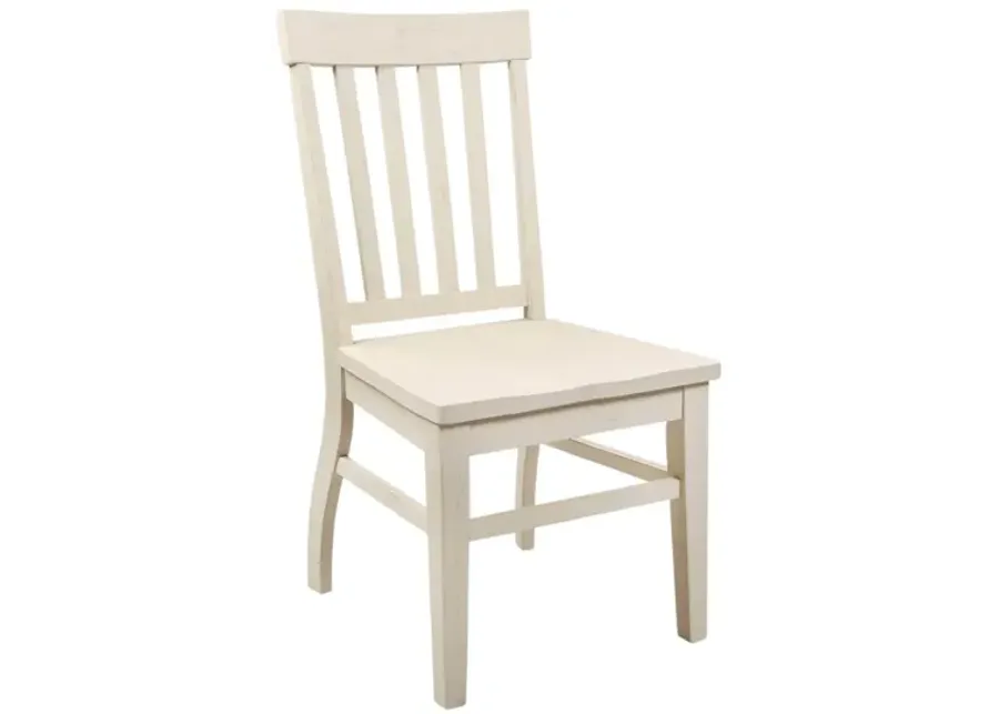 CAYLA ANTIQUE WHITE SIDE CHAIR