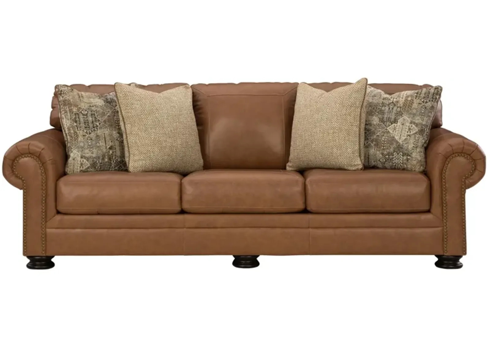 CARIANNA CARAMEL LEATHER QUEEN SLEEPER