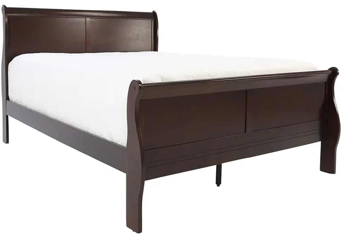 LOUIS PHILIP CHERRY QUEEN BED