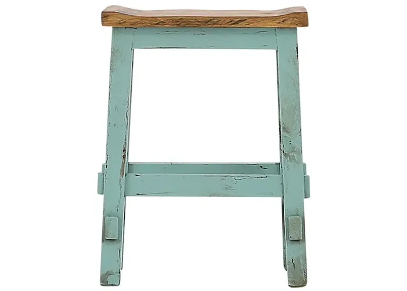 LAWMAN TURQUOISE 24" SADDLE STOOL