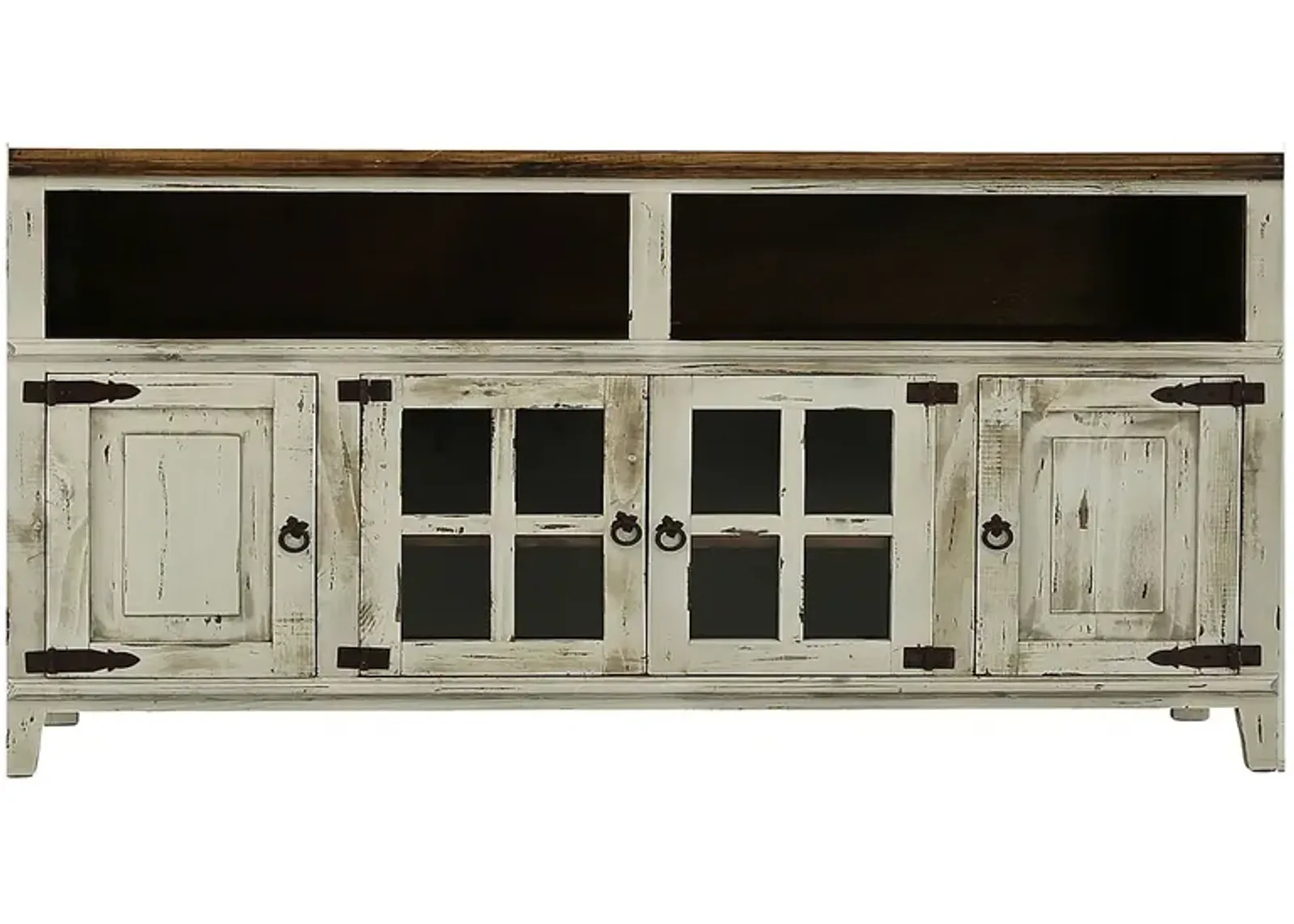 LAWMAN WHITE 72" MEDIA CONSOLE