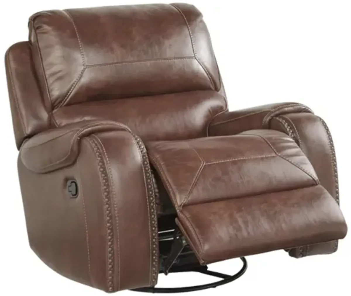 KEILY BROWN SWIVEL GLIDER RECLINER