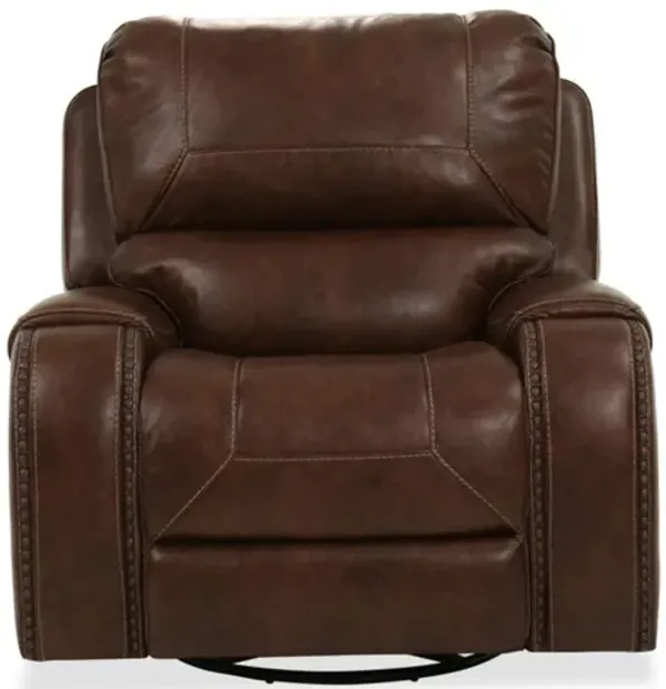 KEILY BROWN SWIVEL GLIDER RECLINER