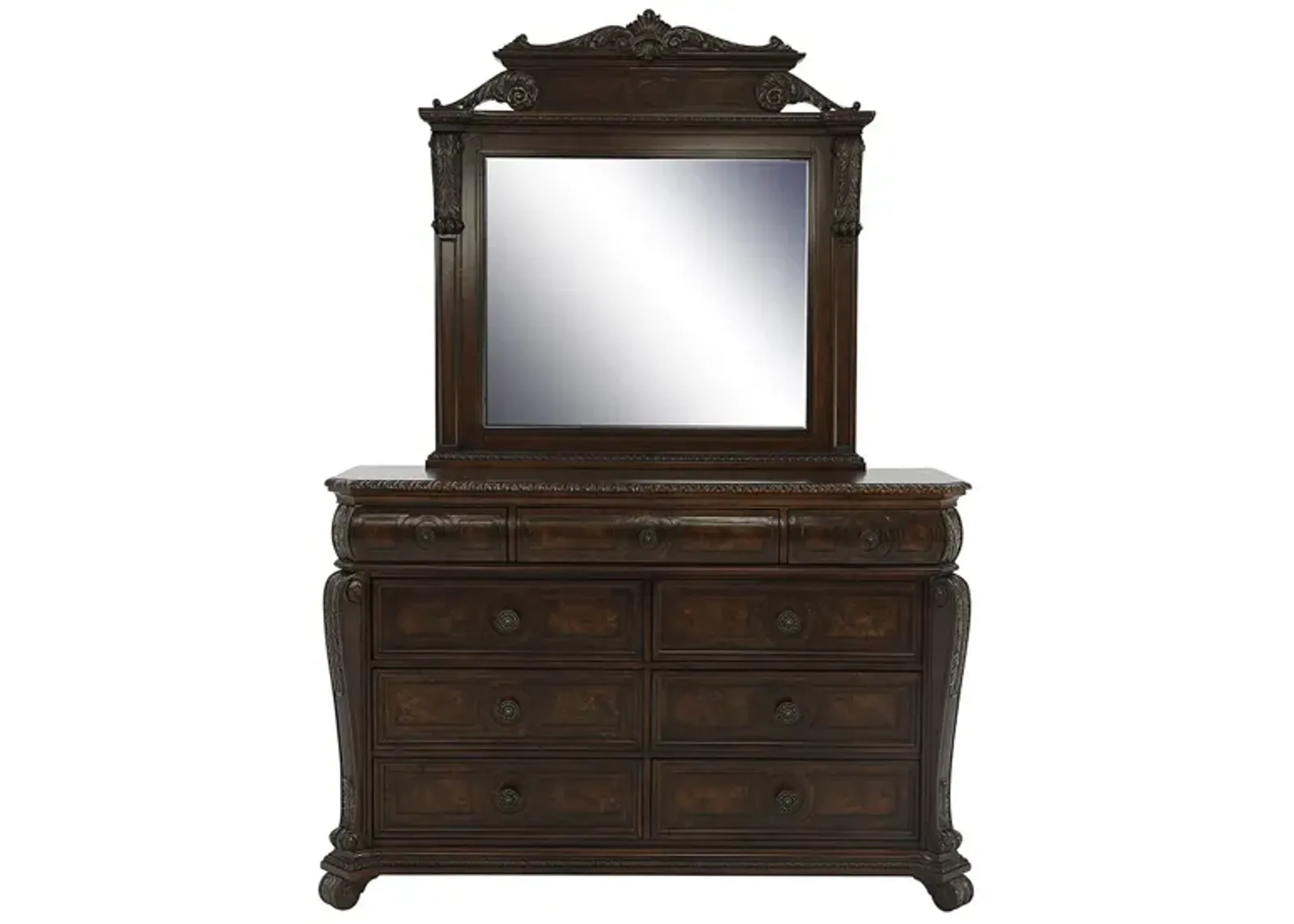 GENEVIEVE DRESSER AND MIRROR