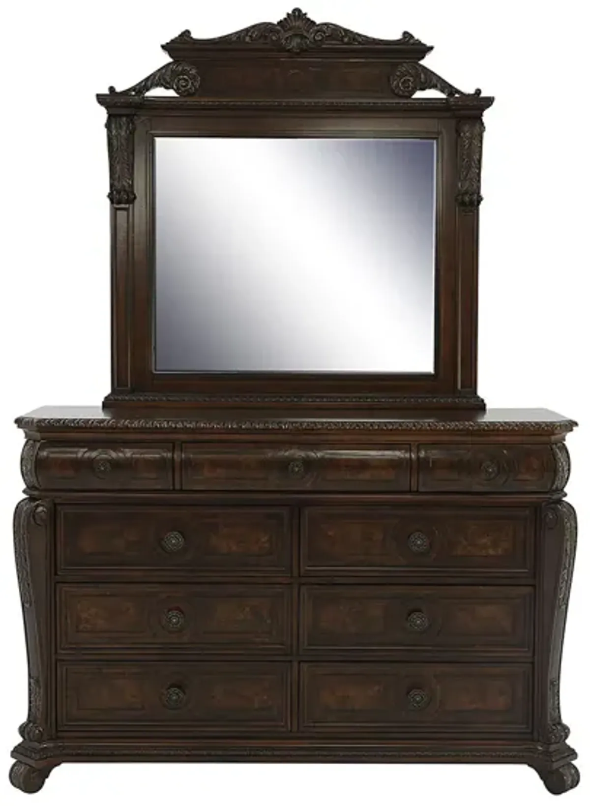 GENEVIEVE DRESSER AND MIRROR