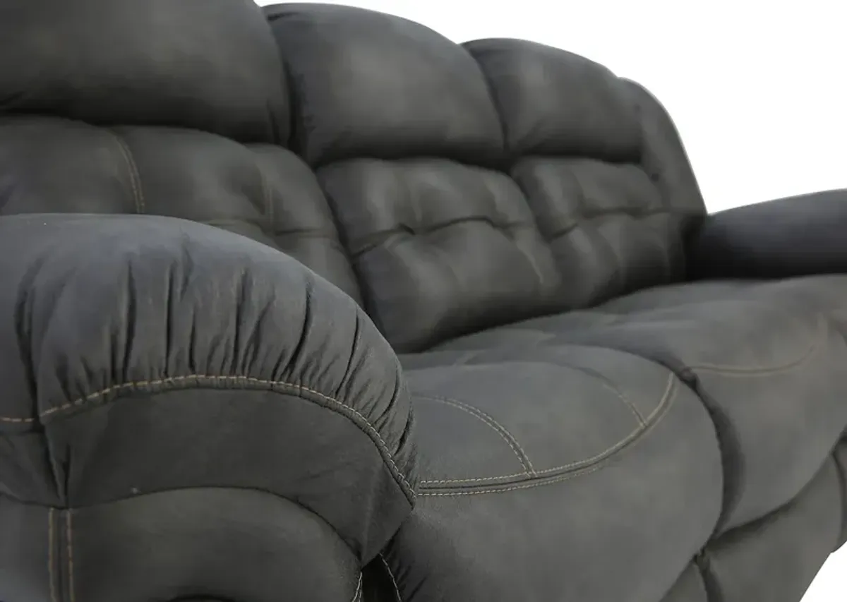 HAYGEN CHARCOAL RECLINING SOFA