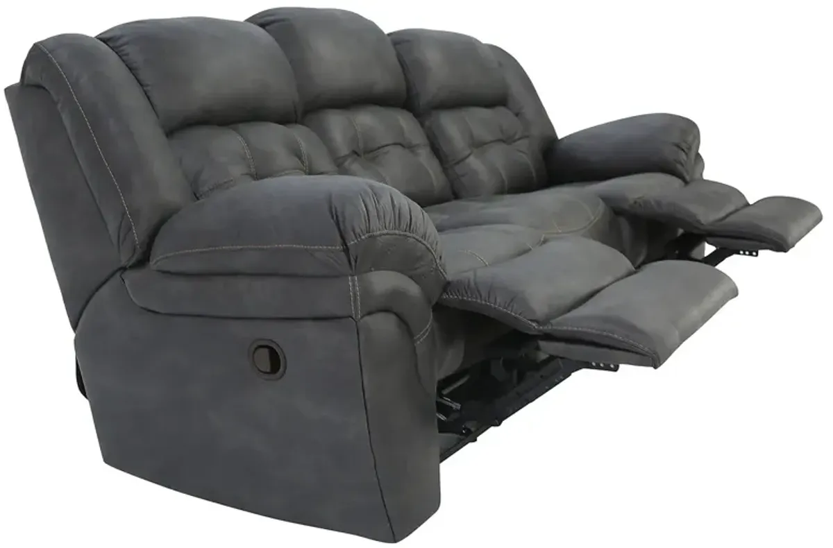 HAYGEN CHARCOAL RECLINING SOFA