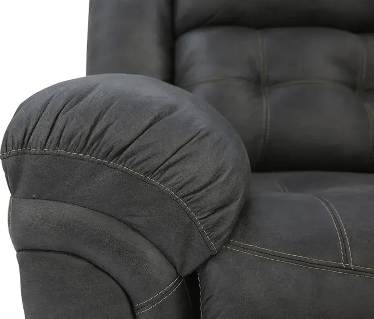 HAYGEN CHARCOAL RECLINING SOFA