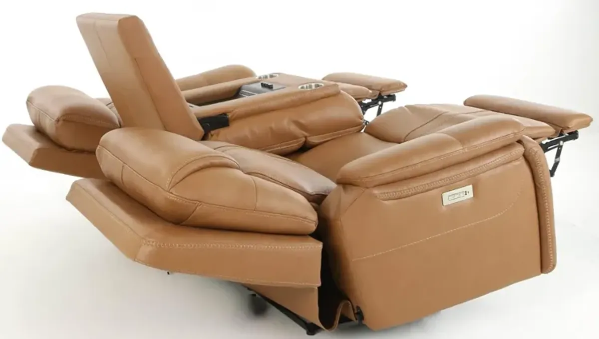 XARA BUTTERNUT LEATHER POWER SOFA