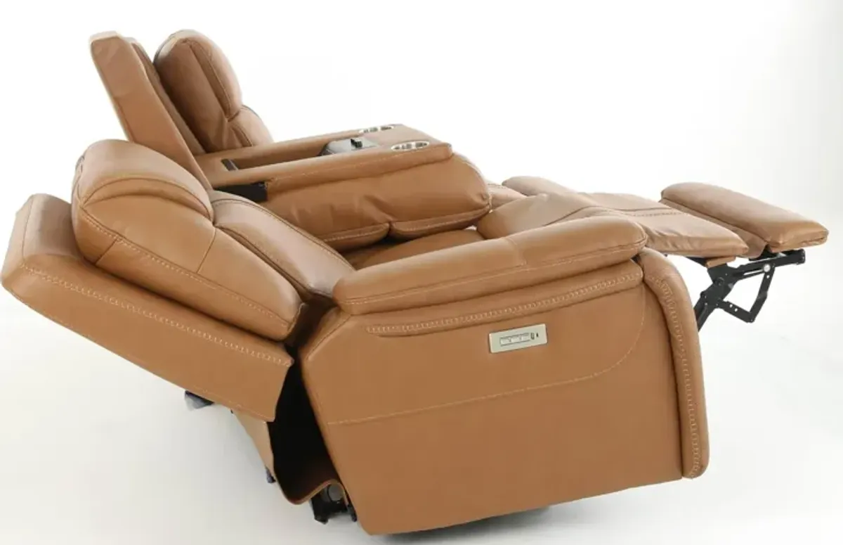 XARA BUTTERNUT LEATHER POWER SOFA