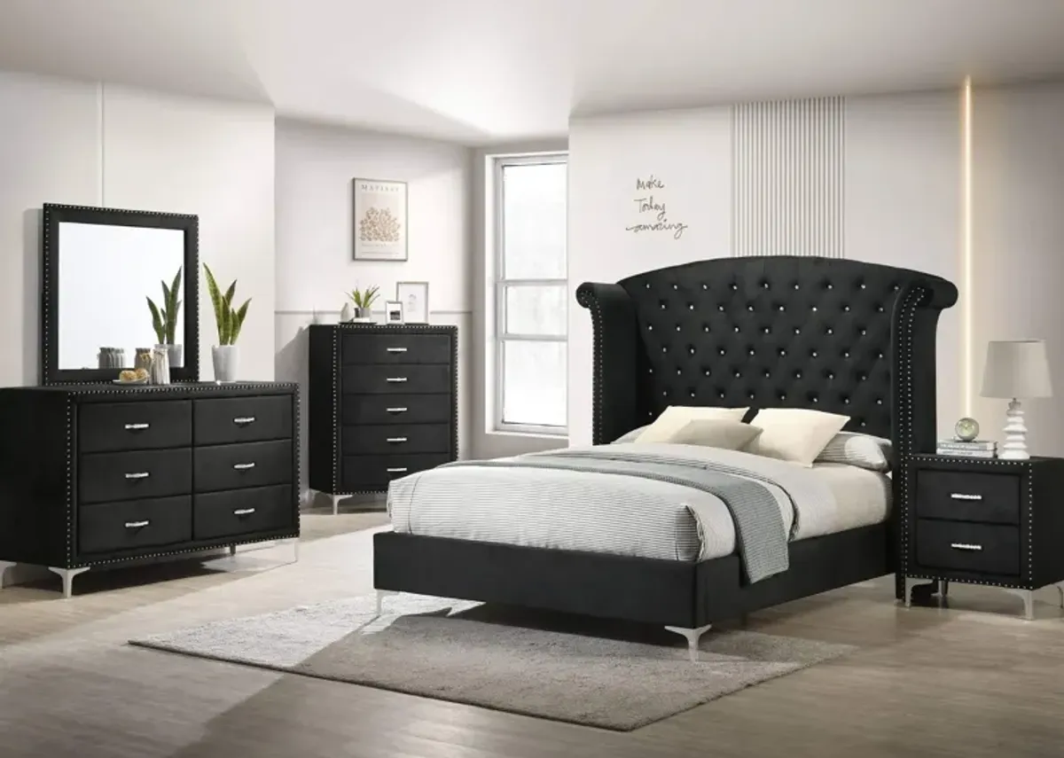 LUCINDA BLACK QUEEN BED