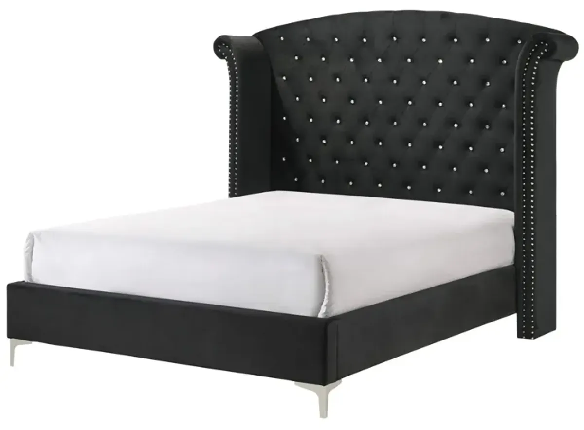 LUCINDA BLACK QUEEN BED