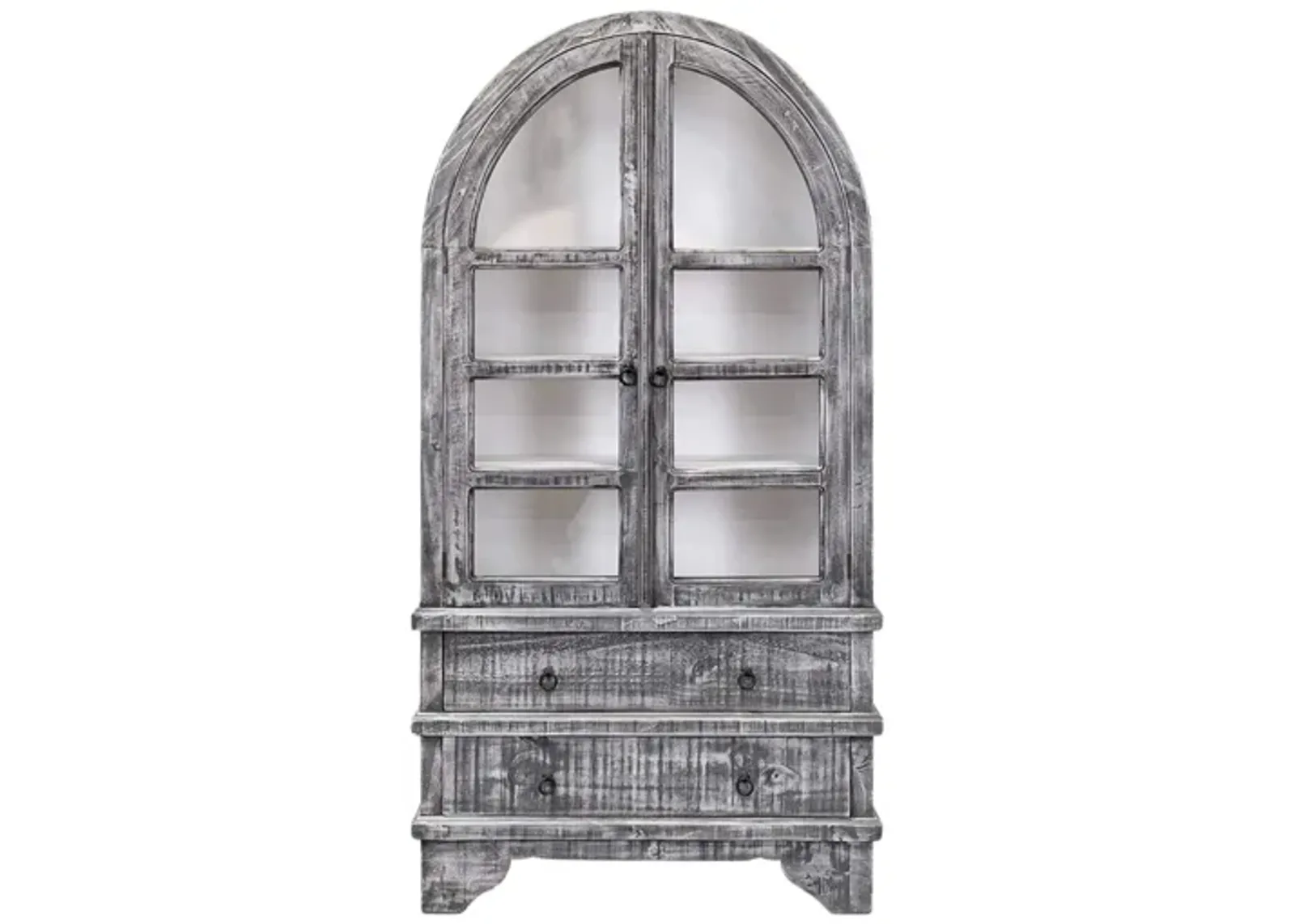 VITO GREY/WHITE DISPLAY CABINET