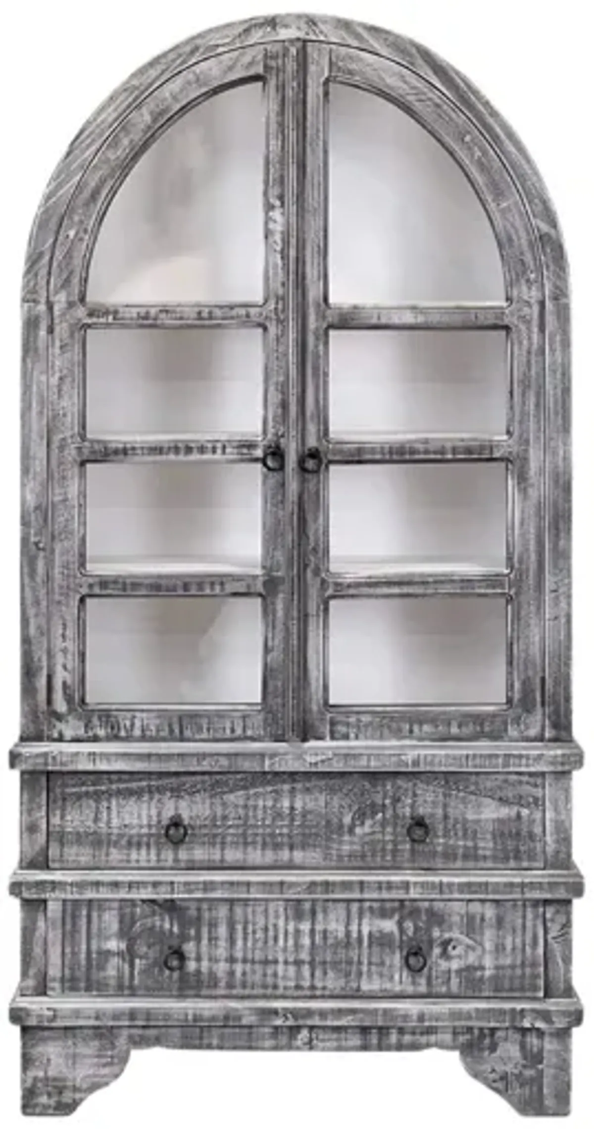 VITO GREY/WHITE DISPLAY CABINET