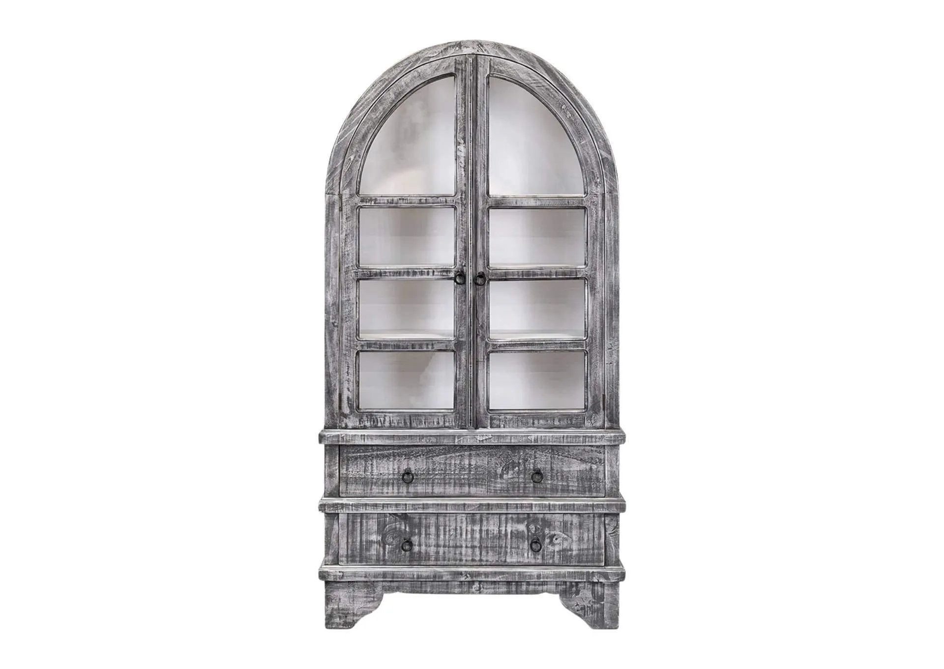 VITO GREY/WHITE DISPLAY CABINET