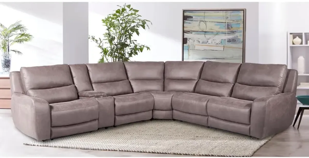 HENLEY SLATE 6 PIECE POWER RECLINING SECTIONAL