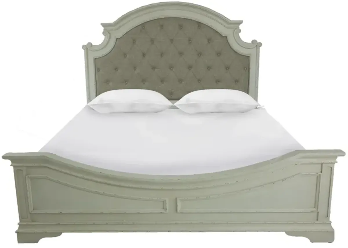 HAVEN WHITE QUEEN UPHOLSTERED BED