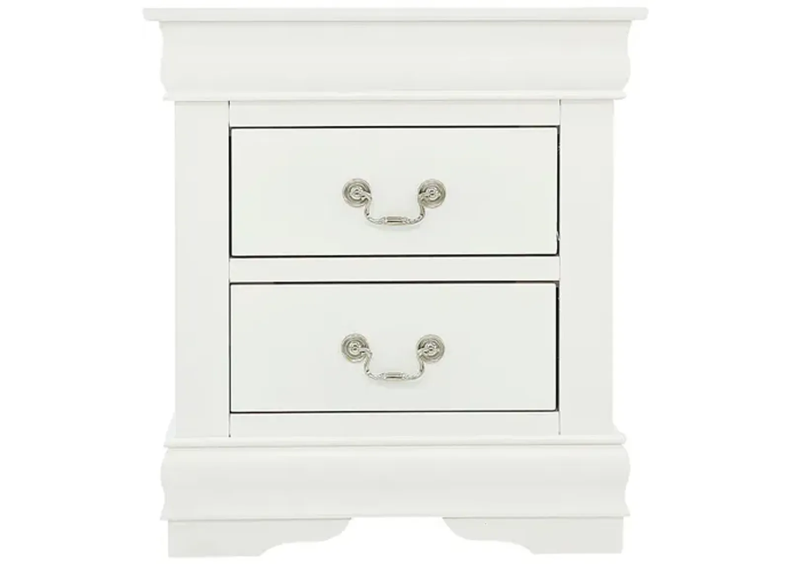 LOUIS PHILIP WHITE NIGHTSTAND