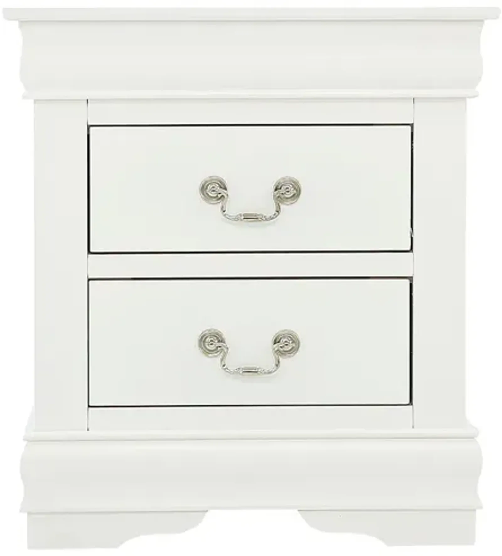 LOUIS PHILIP WHITE NIGHTSTAND