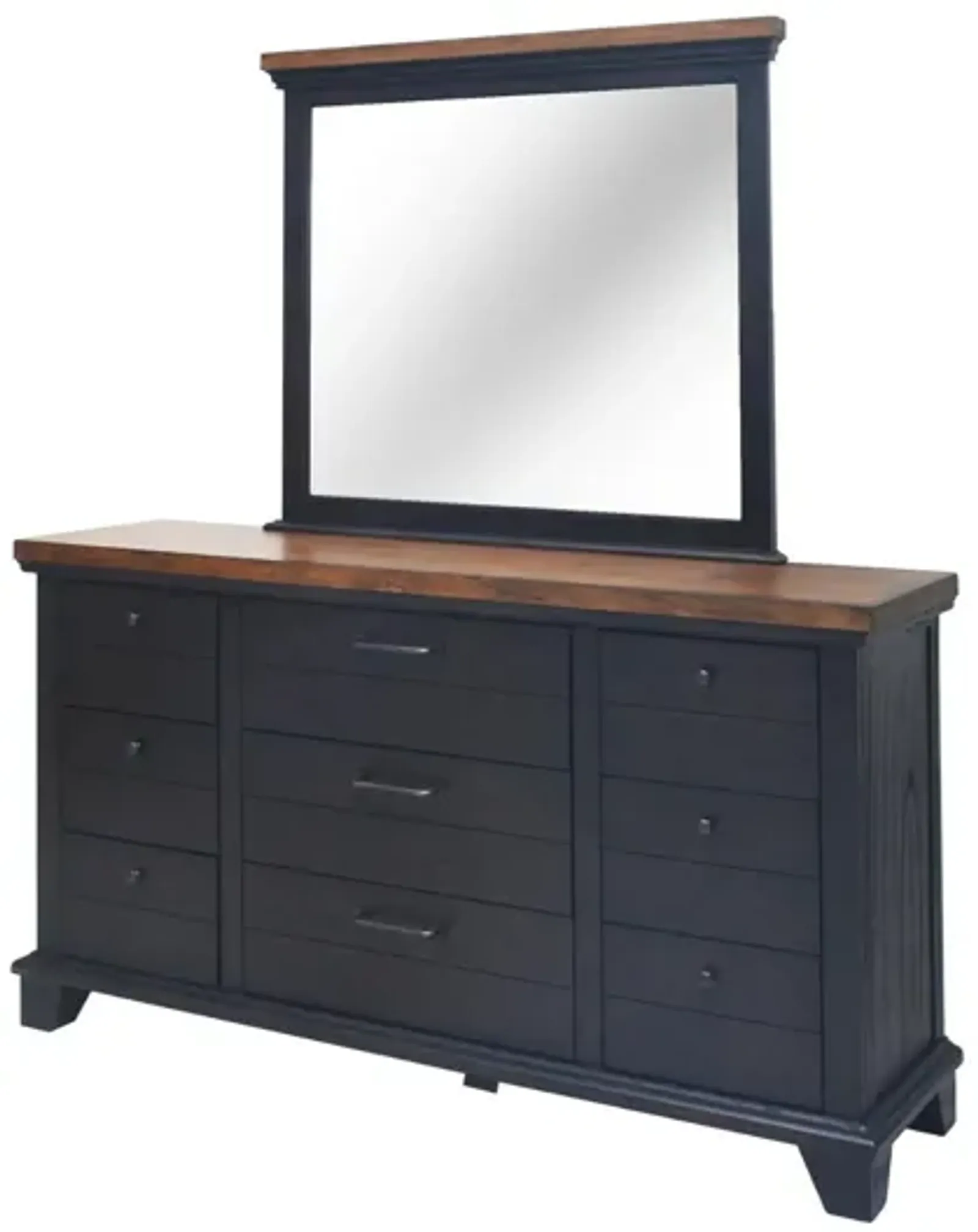 BEAR CREEK BROWN DRESSER AND MIRROR