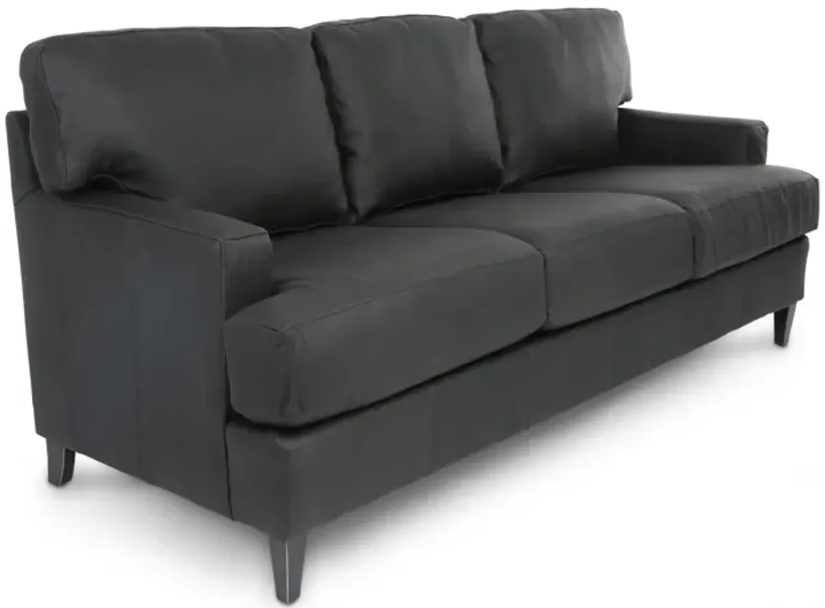 TOMBSTONE NIGHTS PEAK 100% LEATHER SOFA