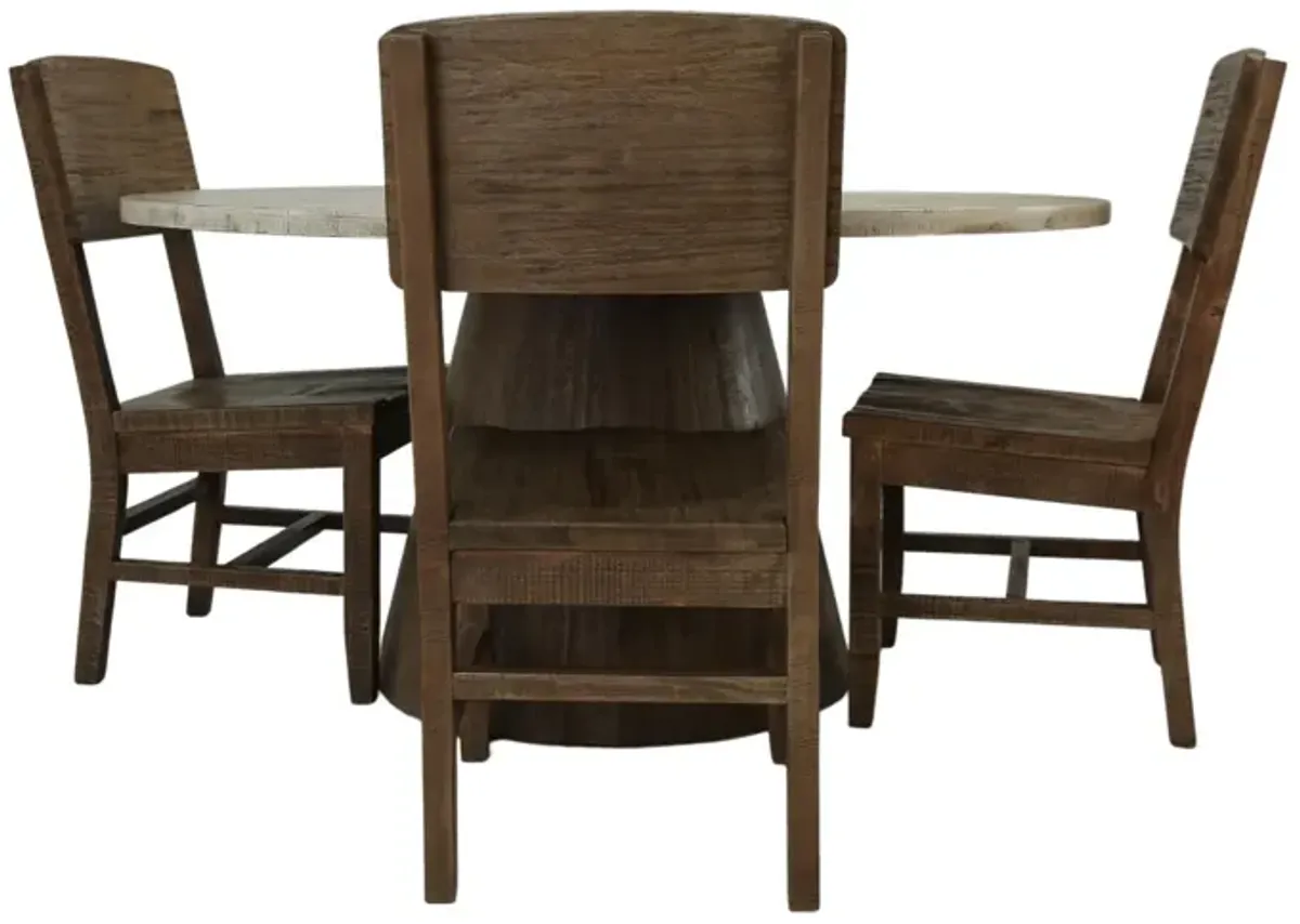 SAHARA 5 PIECE ROUND DINING SET