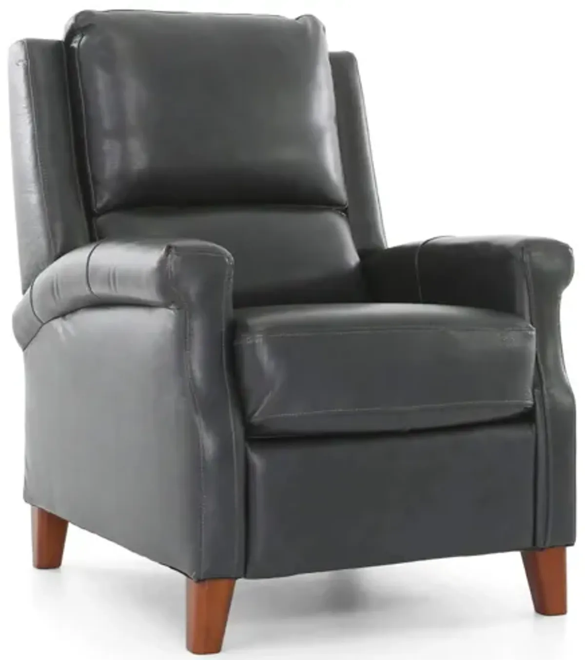 CARENTON BLUEBERRY LEATHER PUSH BACK RECLINER