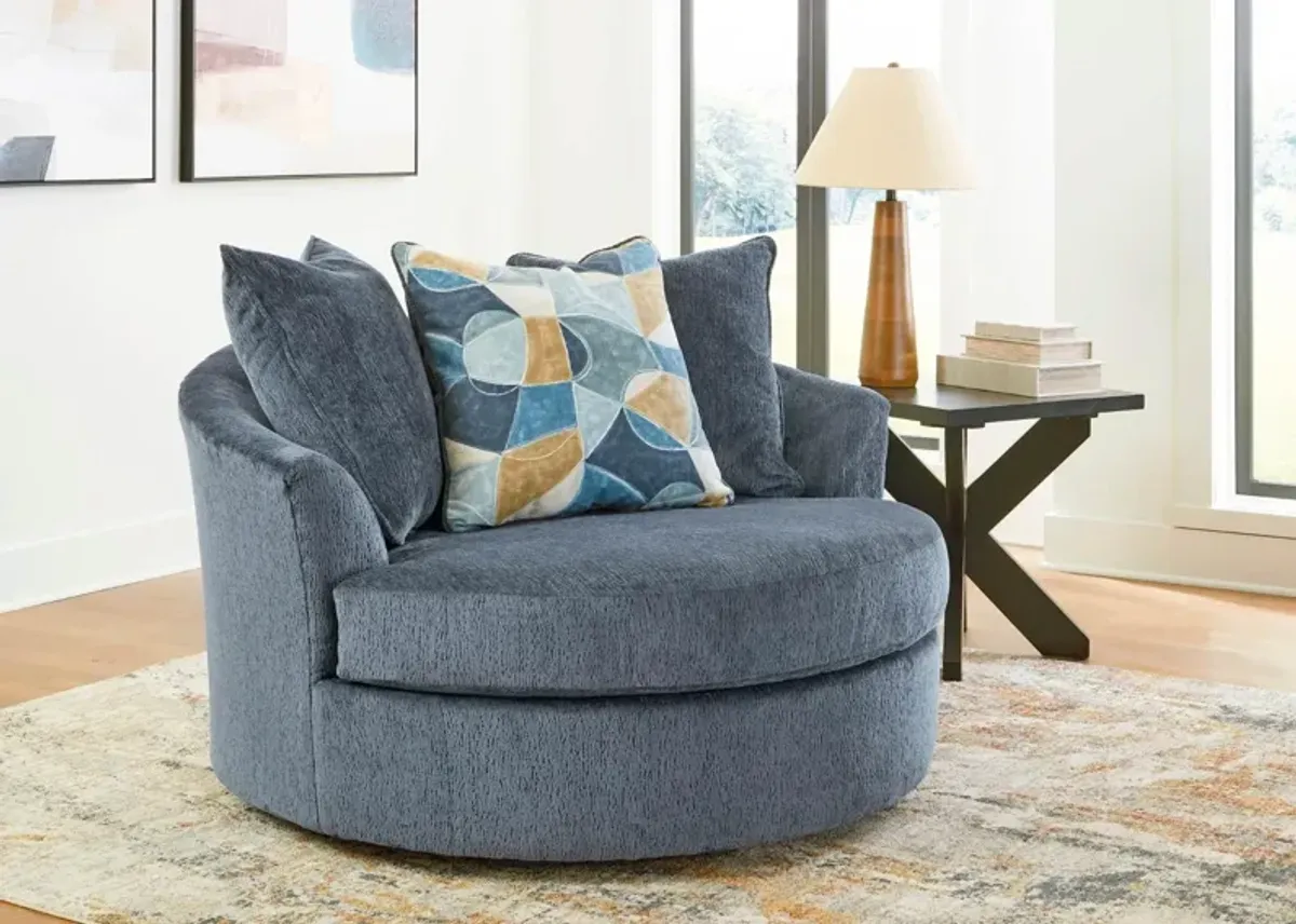 MAXON PLACE NAVY OVERSIZED SWIVEL CHAIR