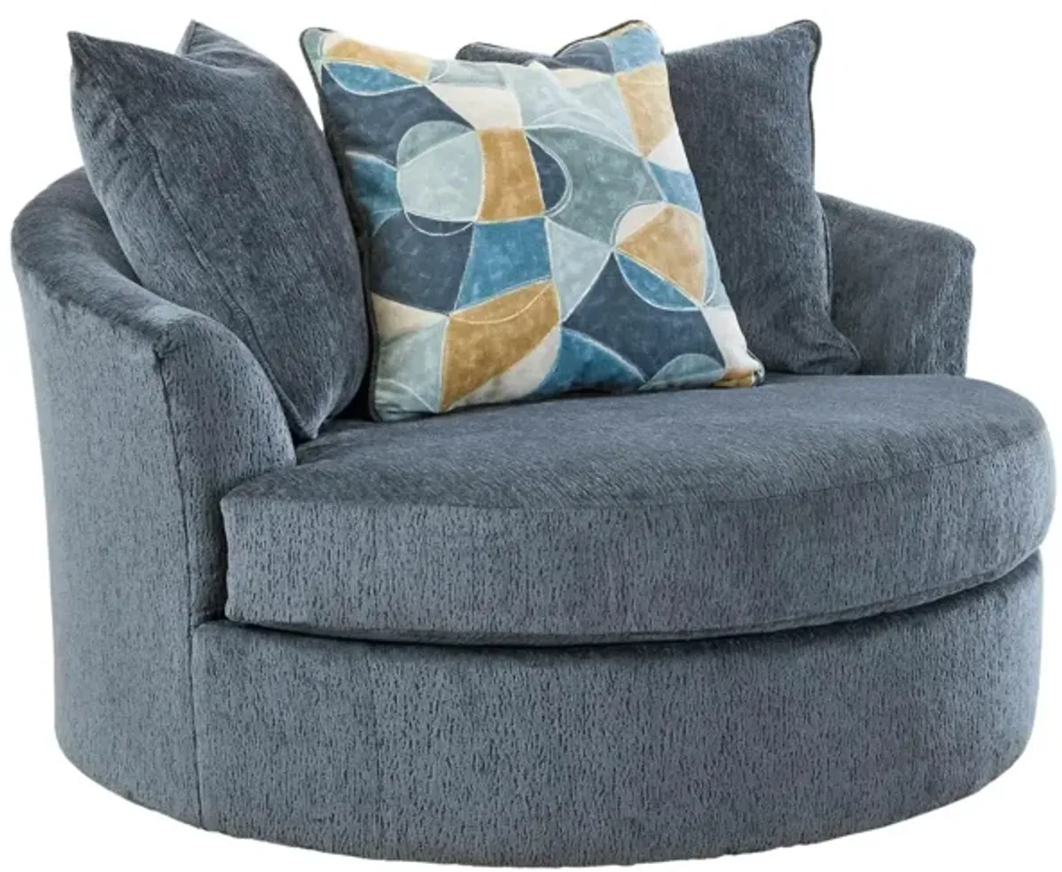 MAXON PLACE NAVY OVERSIZED SWIVEL CHAIR