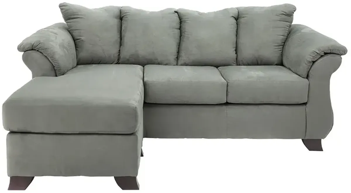 HANNAH GREY SOFA WITH CHAISE