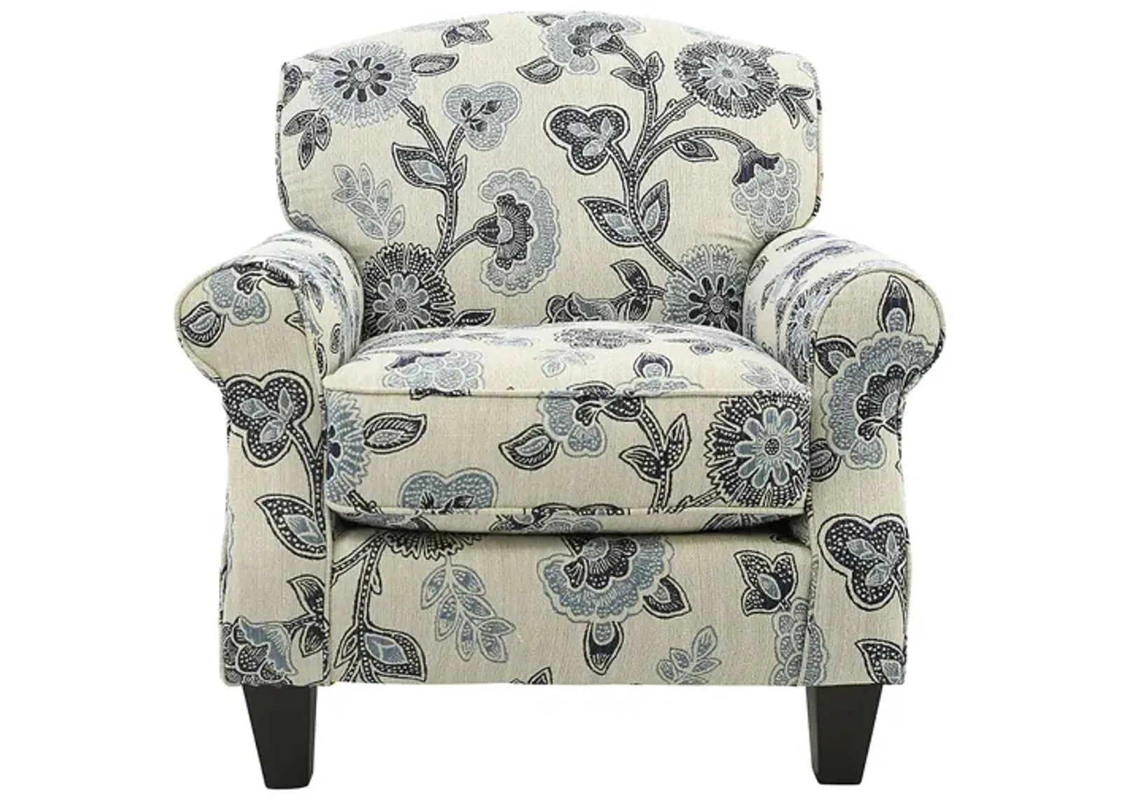 CATALINA MAYA INDIGO FLORAL ACCENT CHAIR