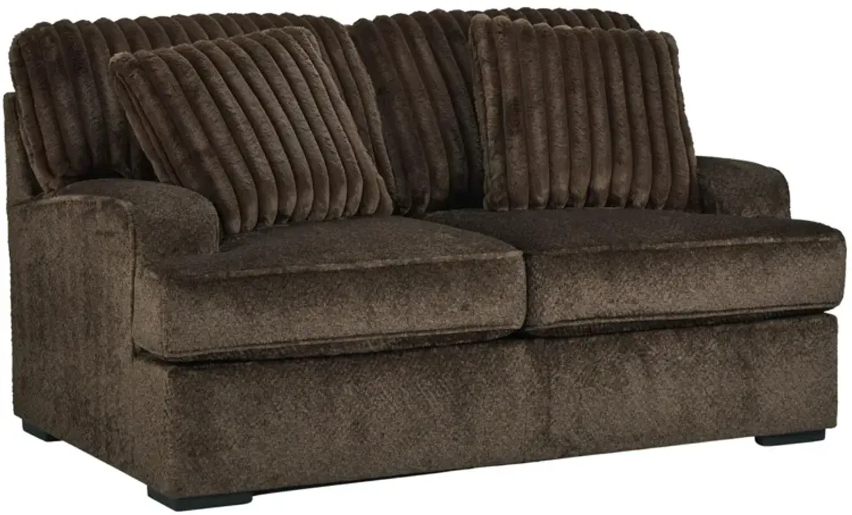 AYLESWORTH CHOCOLATE LOVESEAT