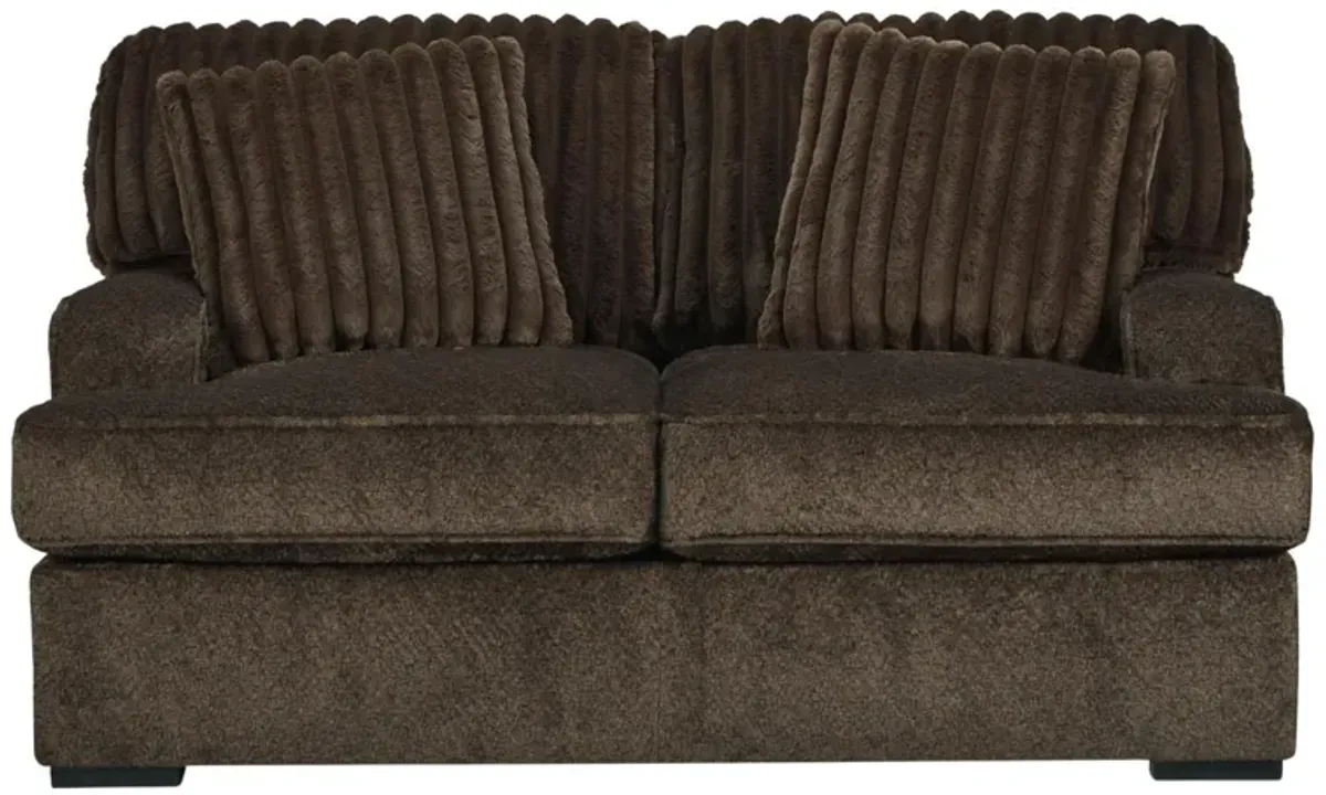 AYLESWORTH CHOCOLATE LOVESEAT