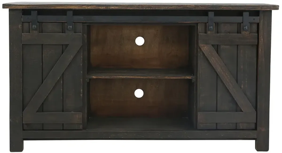 STERLING ROUGH ANTIQUE BARN DOOR MEDIA CONSOLE