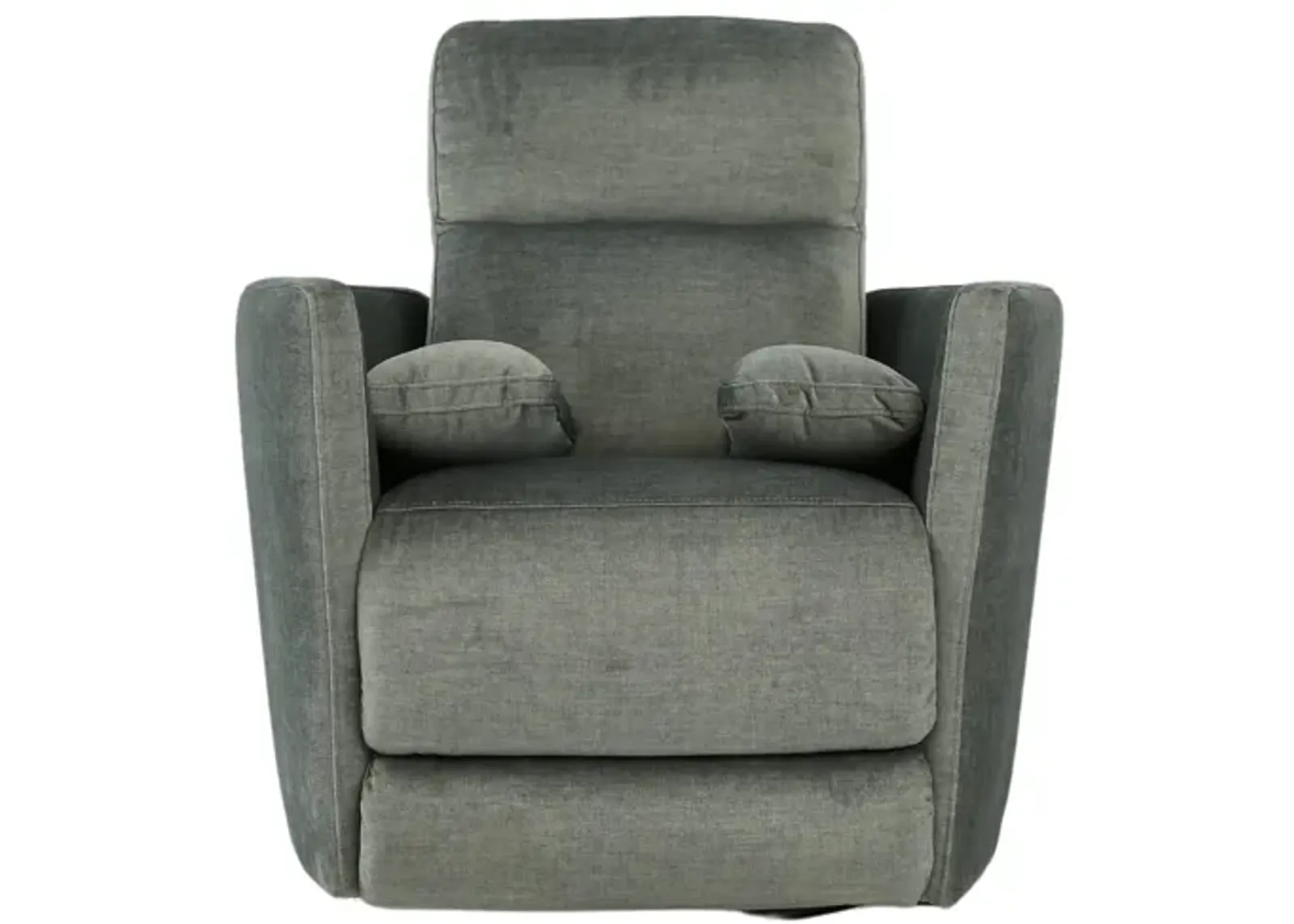 LELAND PEWTER SWIVEL RECLINER