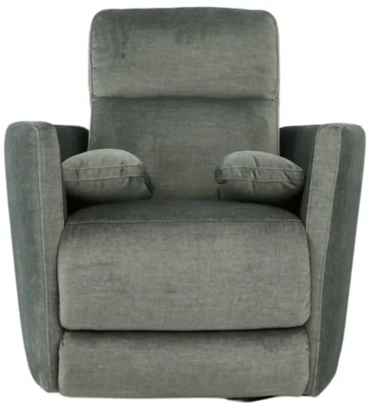 LELAND PEWTER SWIVEL RECLINER