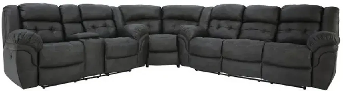 HAYGEN CHARCOAL 3 PIECE 1P POWER SECTIONAL