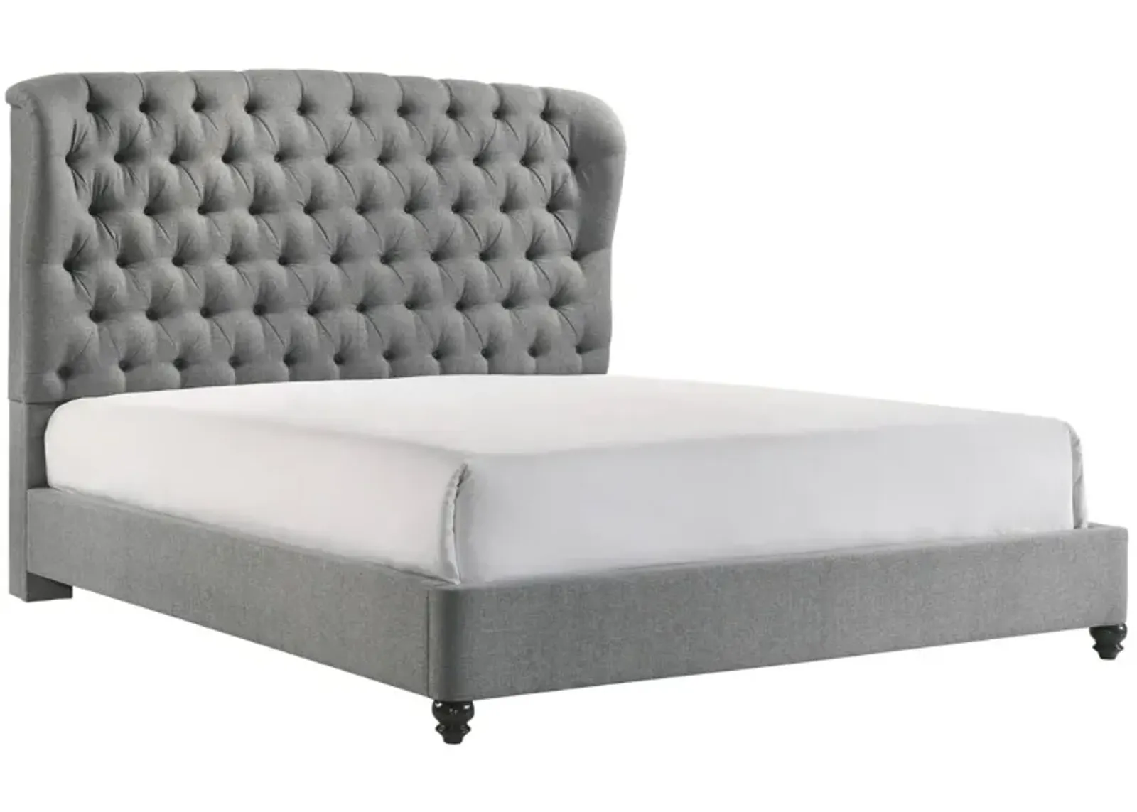 LINDA GREY KING BED