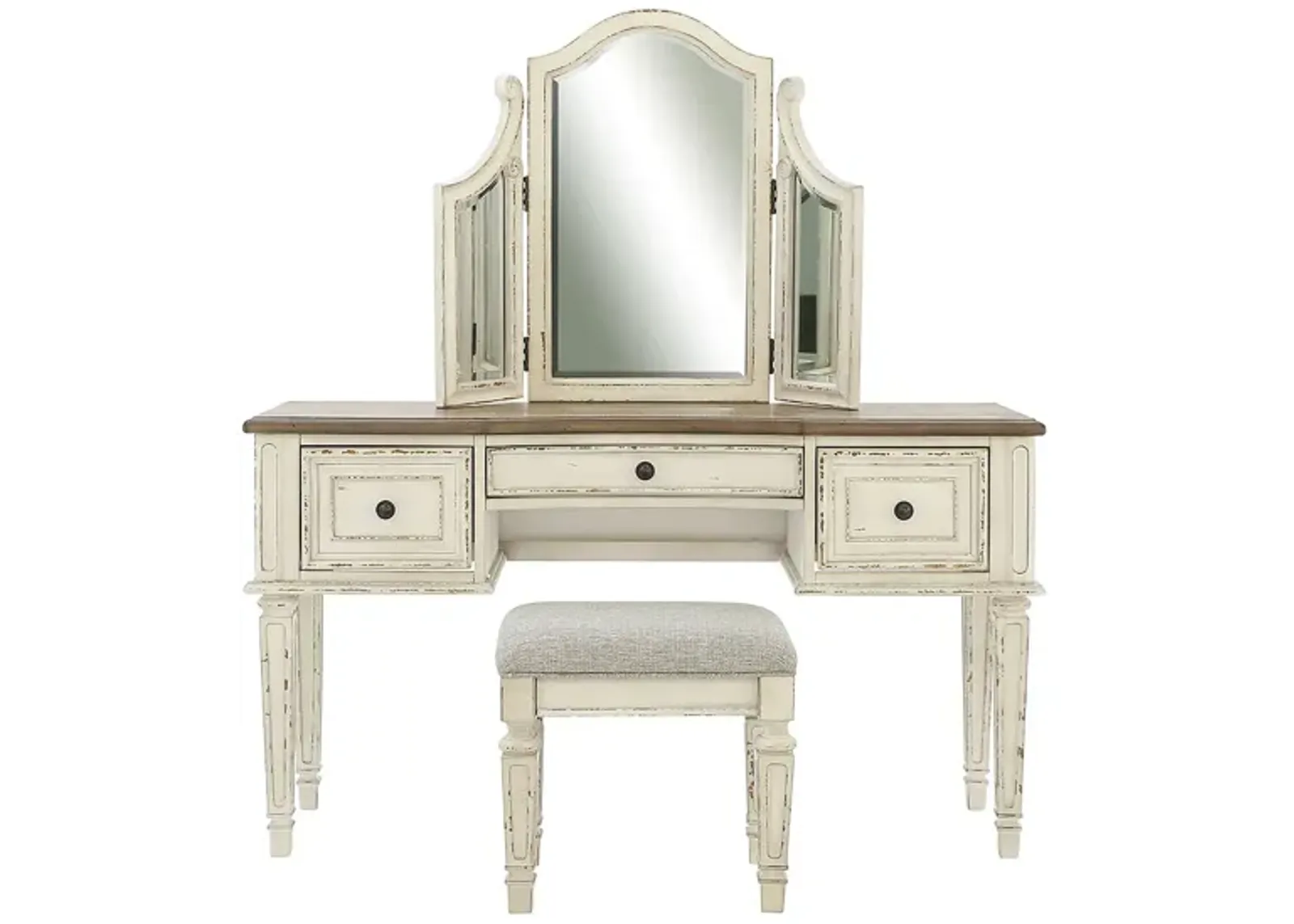 REALYN VANITY/MIRROR/STOOL