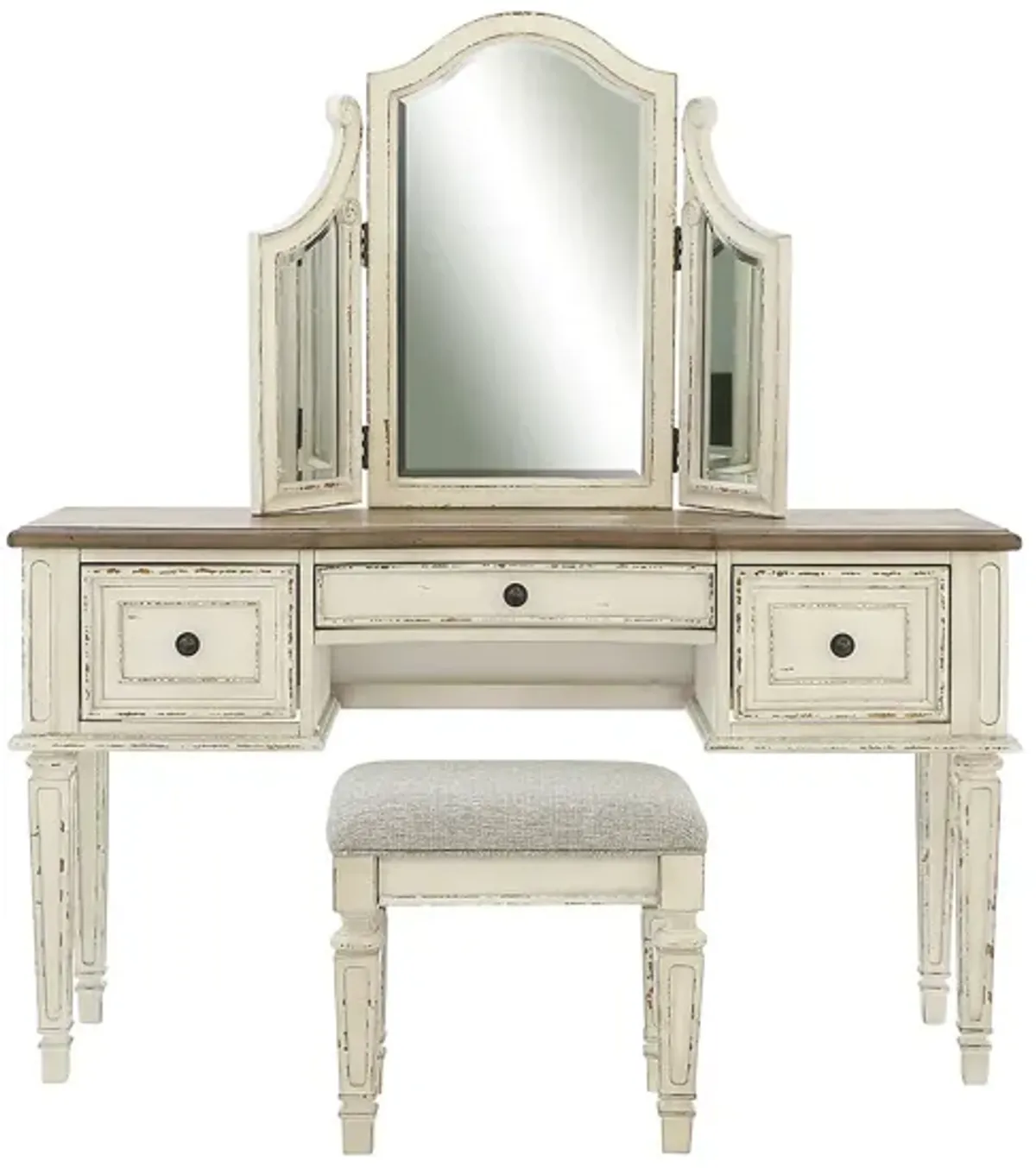 REALYN VANITY/MIRROR/STOOL