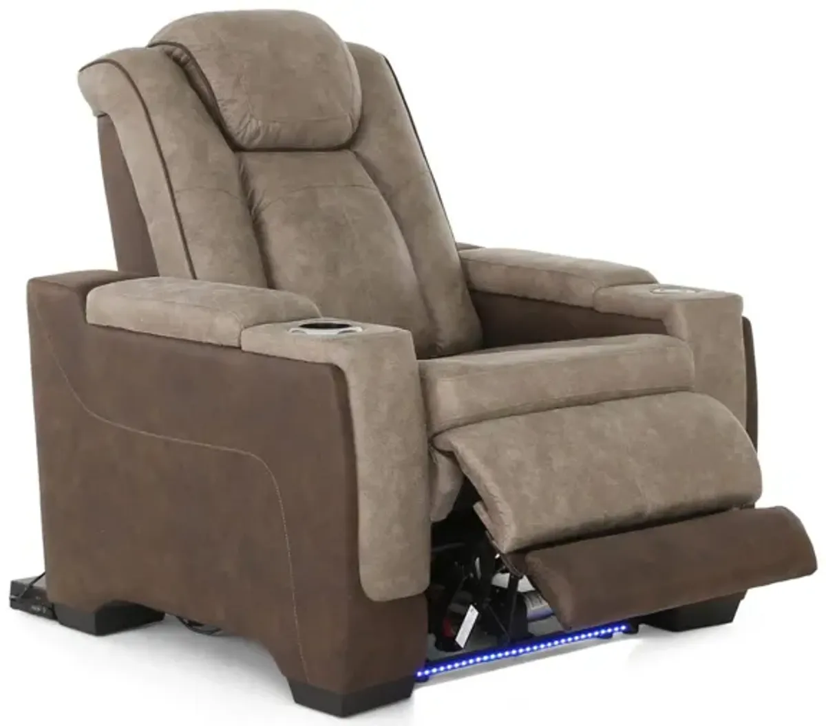 LANTANA ROCKY GREY/BROWN 2P POWER RECLINER