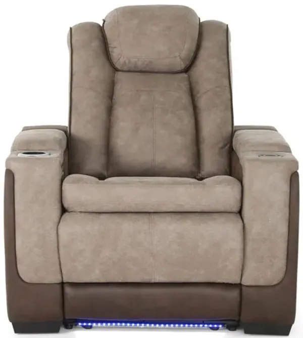 LANTANA ROCKY GREY/BROWN 2P POWER RECLINER