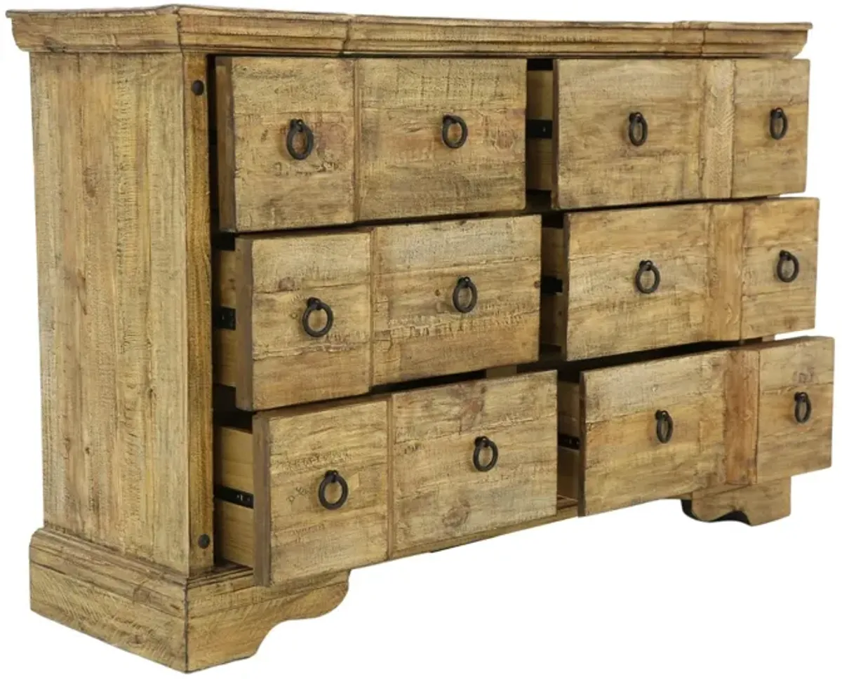 ST THOMAS WOOD TOP DRESSER